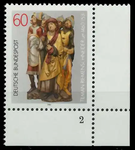 BRD 1981 Nr 1099 postfrisch FORMNUMMER 2 811776