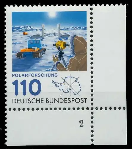 BRD BUND 1981 Nr 1100 postfrisch FORMNUMMER 2 S628C76