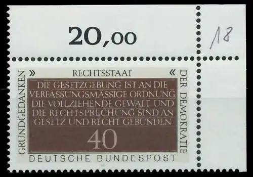 BRD 1981 Nr 1105 postfrisch ECKE-ORE 811822