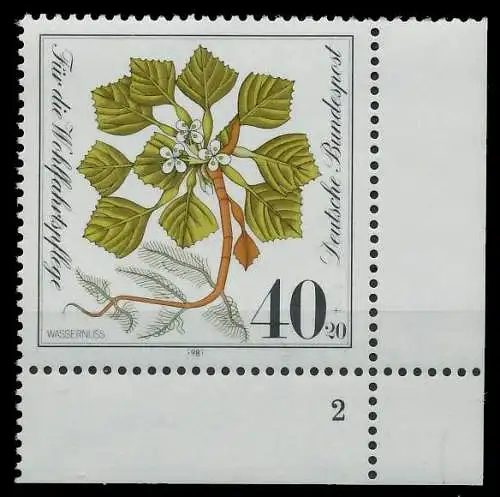 BRD 1981 Nr 1108 postfrisch FORMNUMMER 2 8118B2