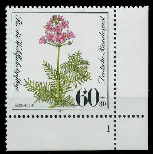 BRD 1981 Nr 1110 postfrisch FORMNUMMER 1 S628DCA