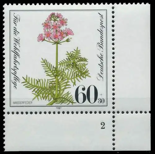 BRD 1981 Nr 1111 postfrisch FORMNUMMER 2 S628E0A