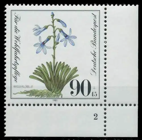 BRD 1981 Nr 1111 postfrisch FORMNUMMER 2 S628E02