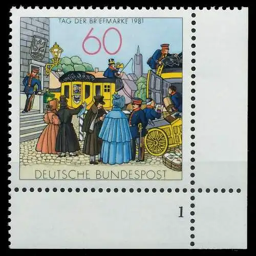 BRD BUND 1981 Nr 1112 postfrisch FORMNUMMER 1 S628E26