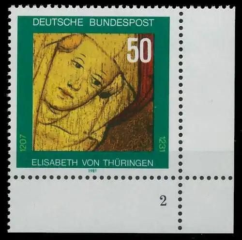 BRD 1981 Nr 1114 postfrisch FORMNUMMER 2 S62D5DE