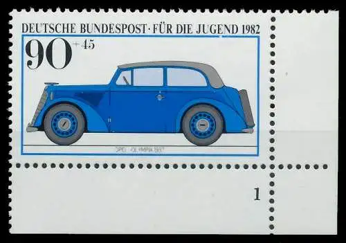 BRD BUND 1982 Nr 1126 postfrisch FORMNUMMER 1 811B2A