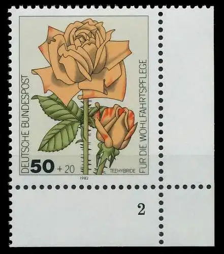 BRD BUND 1982 Nr 1150 postfrisch FORMNUMMER 2 811CC2