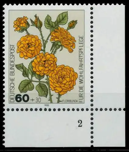 BRD BUND 1982 Nr 1151 postfrisch FORMNUMMER 2 813C92