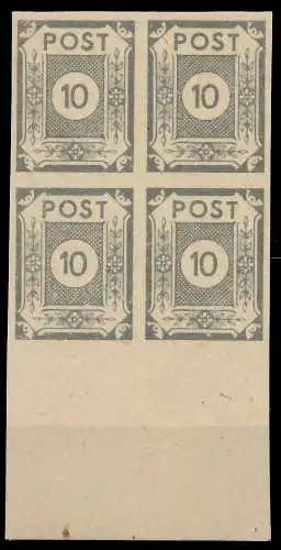 SBZ OSTSACHSEN Nr 52atx postfrisch VIERERBLOCK URA 813E4A