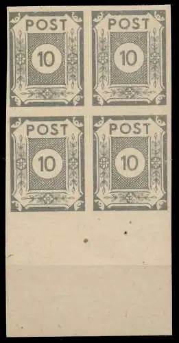 SBZ OSTSACHSEN Nr 52atx postfrisch VIERERBLOCK URA 813E4E