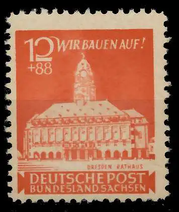SBZ OSTSACHSEN Nr 65bA postfrisch 8140D2