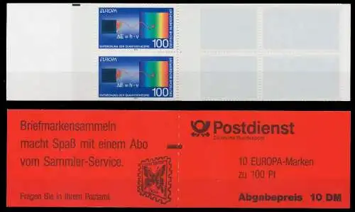 BRD BUND MARKENHEFTCHEN Nr MH 30mZ postfrisch S6384C6