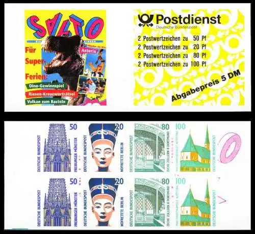 BRD MARKENHEFTCHEN Nr MH 31aaoZ postfrisch S6385BA