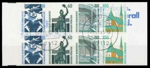 BRD MARKENHEFTCHEN Nr MH 26a zentrisch gestempelt 814456