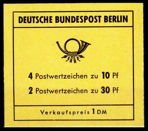 BERLIN MARKENHEFTCHEN Nr MH 06a postfrisch S6387B2