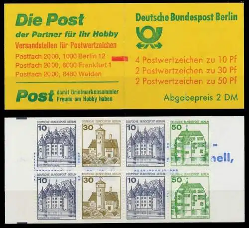 BERLIN MARKENHEFTCHEN Nr MH 11imZ postfrisch 815C9A