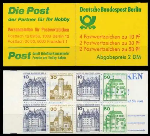 BERLIN MARKENHEFTCHEN Nr MH 11edoZ postfrisch 815CE2