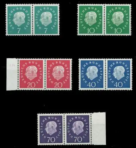 BRD BUND DS HEUSS 3 Nr 302WP-306WP postfrisch 815D4E