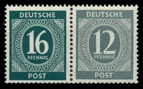 ALL. BES. GEM.-AUSG. Nr W158 postfrisch WAAGR PAAR 815D9A