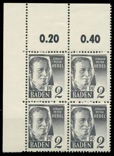 FZ BADEN 1. AUSGABE SPEZIALISIERT Nr 1yvI ungebraucht VIE 81AE76