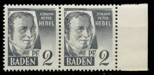 FZ BADEN 1. AUSGABE SPEZIALISIERT Nr 1yvI+1yvII 81AE9E