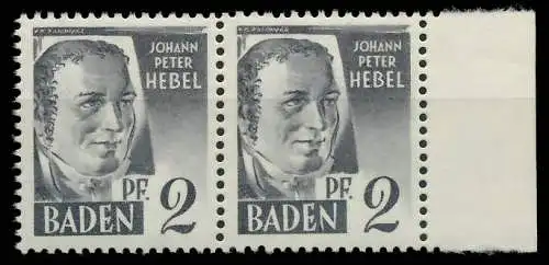 FZ BADEN 1. AUSGABE SPEZIALISIERT Nr 1yvI+1yvII 81AEAA