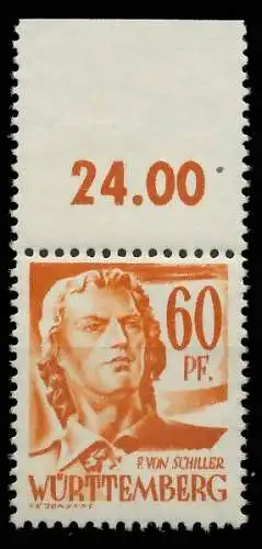 FZ WÜRTTEMBERG 1. AUSGABE SPEZIALISIERT Nr 10 ungebraucht 81AF72