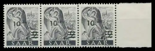 SAARLAND 1947 Nr 226ZII AF I postfrisch 3ER STR 81AFBE