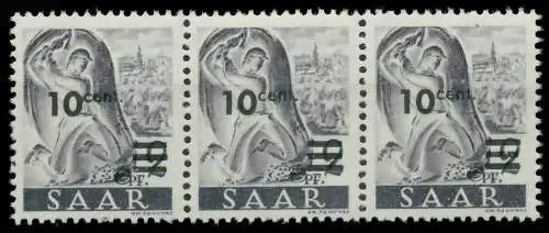 SAARLAND 1947 Nr 226ZII postfrisch 3ER STR 81AFC2