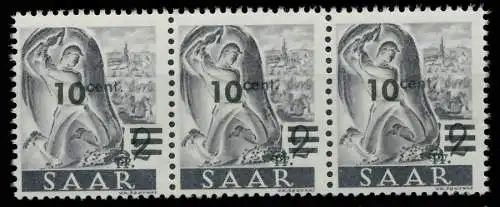 SAARLAND 1947 Nr 226ZII postfrisch 3ER STR 81AFD2