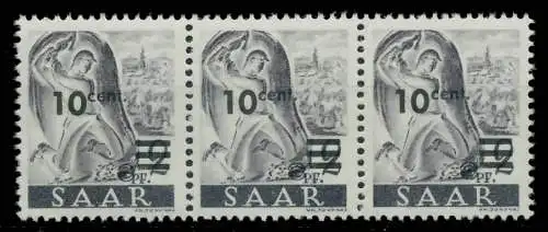 SAARLAND 1947 Nr 226ZII postfrisch 3ER STR 81AFD6