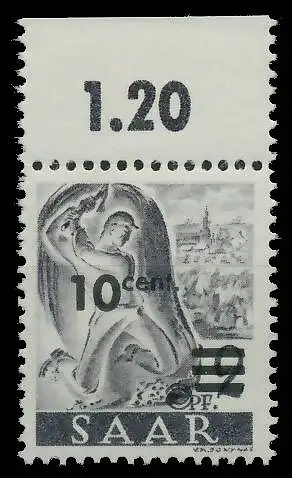 SAARLAND 1947 Nr 226ZII postfrisch ORA 81B022