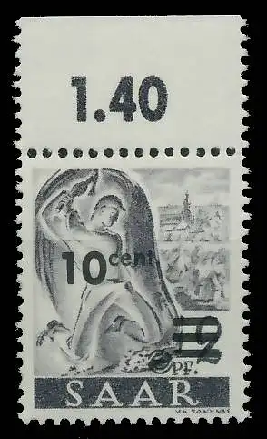 SAARLAND 1947 Nr 226ZII postfrisch ORA 81B02A
