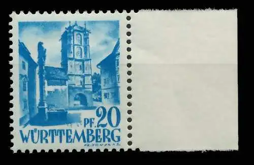 FZ WÜRTTEMBERG 1. AUSGABE SPEZIALISIERT Nr 7yvI 81B0BA