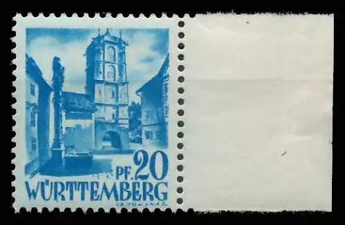 FZ WÜRTTEMBERG 1. AUSGABE SPEZIALISIERT Nr 7yvI 81B0D2