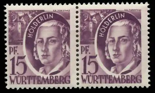 FZ WÜRTTEMBERG 1. AUSGABE SPEZIALISIERT Nr 5 postfrisch 81B0F2