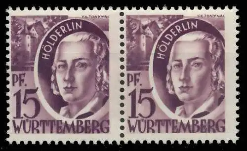 FZ WÜRTTEMBERG 1. AUSGABE SPEZIALISIERT Nr 5 postfrisch 81B0FA