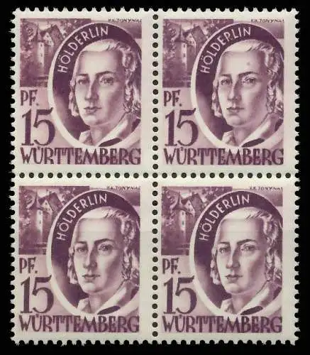 FZ WÜRTTEMBERG 1. AUSGABE SPEZIALISIERT Nr 5 postfrisch 81B106