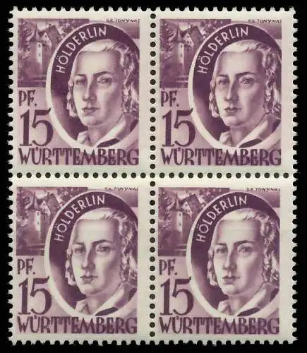 FZ WÜRTTEMBERG 1. AUSGABE SPEZIALISIERT Nr 5 postfrisch 81B10A