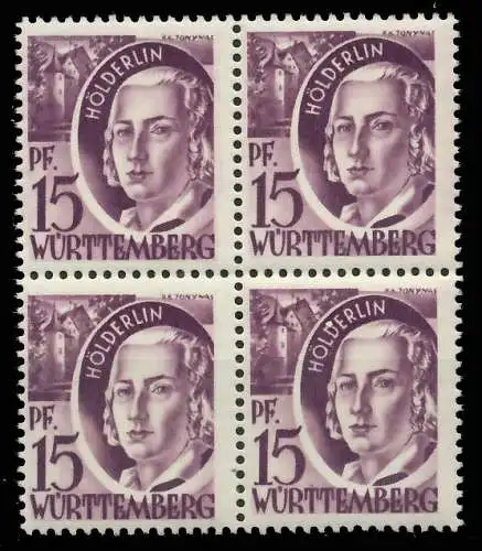 FZ WÜRTTEMBERG 1. AUSGABE SPEZIALISIERT Nr 5 postfrisch 81B10E