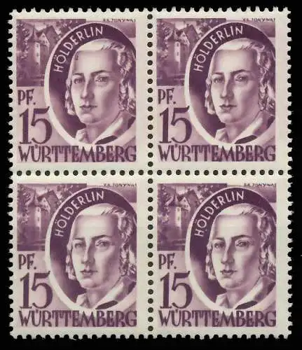 FZ WÜRTTEMBERG 1. AUSGABE SPEZIALISIERT Nr 5 postfrisch 81B112