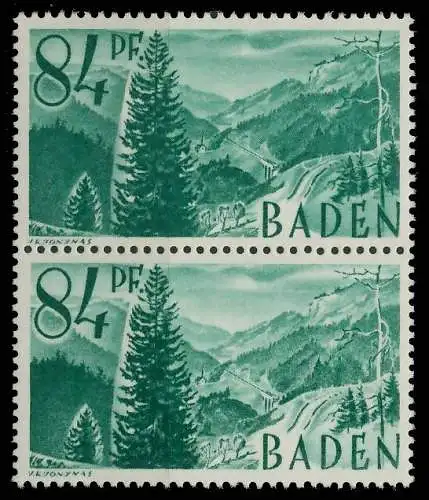 FZ BADEN 1. AUSGABE SPEZIALISIERT Nr 12yvI + 12 81B126