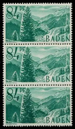 FZ BADEN 1. AUSGABE SPEZIALISIERT Nr 12yvI + 12 81B136