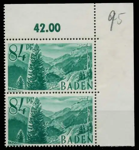 FZ BADEN 1. AUSGABE SPEZIALISIERT Nr 12yvI + 12 81B14E