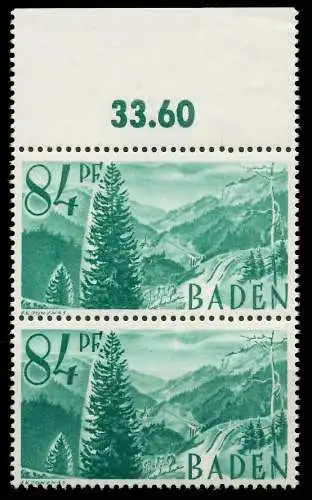 FZ BADEN 1. AUSGABE SPEZIALISIERT Nr 12yvI + 12 81B152