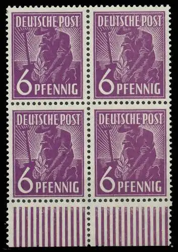 KONTROLLRAT ARBEITER Nr 944a postfrisch VIERERBLOCK URA 81B1B2