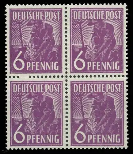 KONTROLLRAT ARBEITER Nr 944a postfrisch VIERERBLOCK 81B1CA