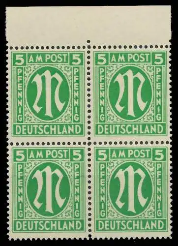 BIZONE AM-POST Nr 12-Fy postfrisch VIERERBLOCK ORA 81B1D6