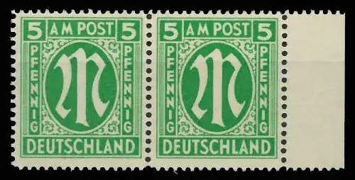 BIZONE AM-POST Nr 12-Fy postfrisch WAAGR PAAR 81B202