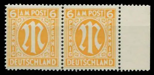 BIZONE AM-POST Nr 13-Az postfrisch WAAGR PAAR SRA 81B25A